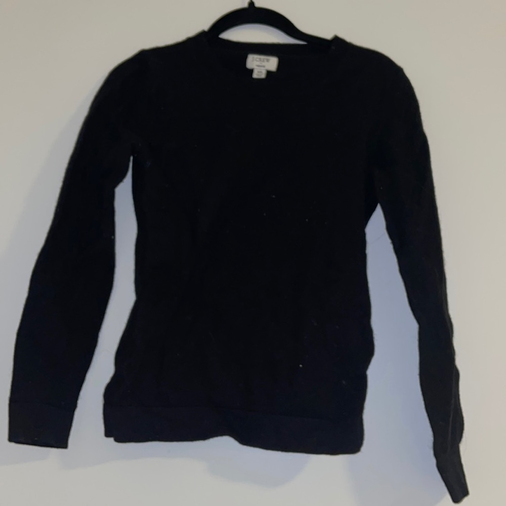 Jcrew black teddie sweater